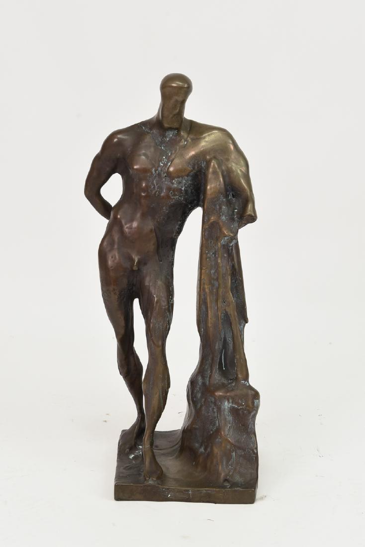 BRONZE STANDING FIGURE SCULPTURE (1 of 8)