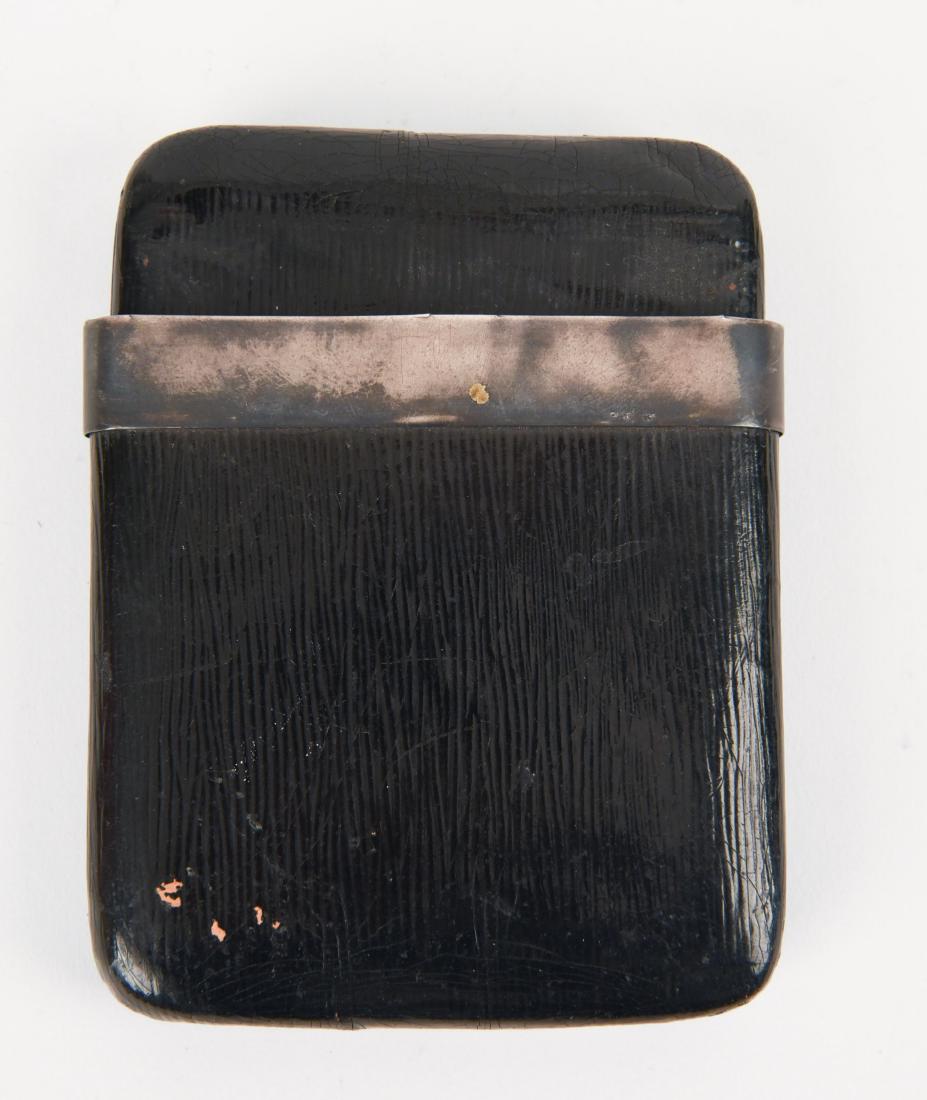 SILVER & LEATHER CIGAR CASE (1 of 7)