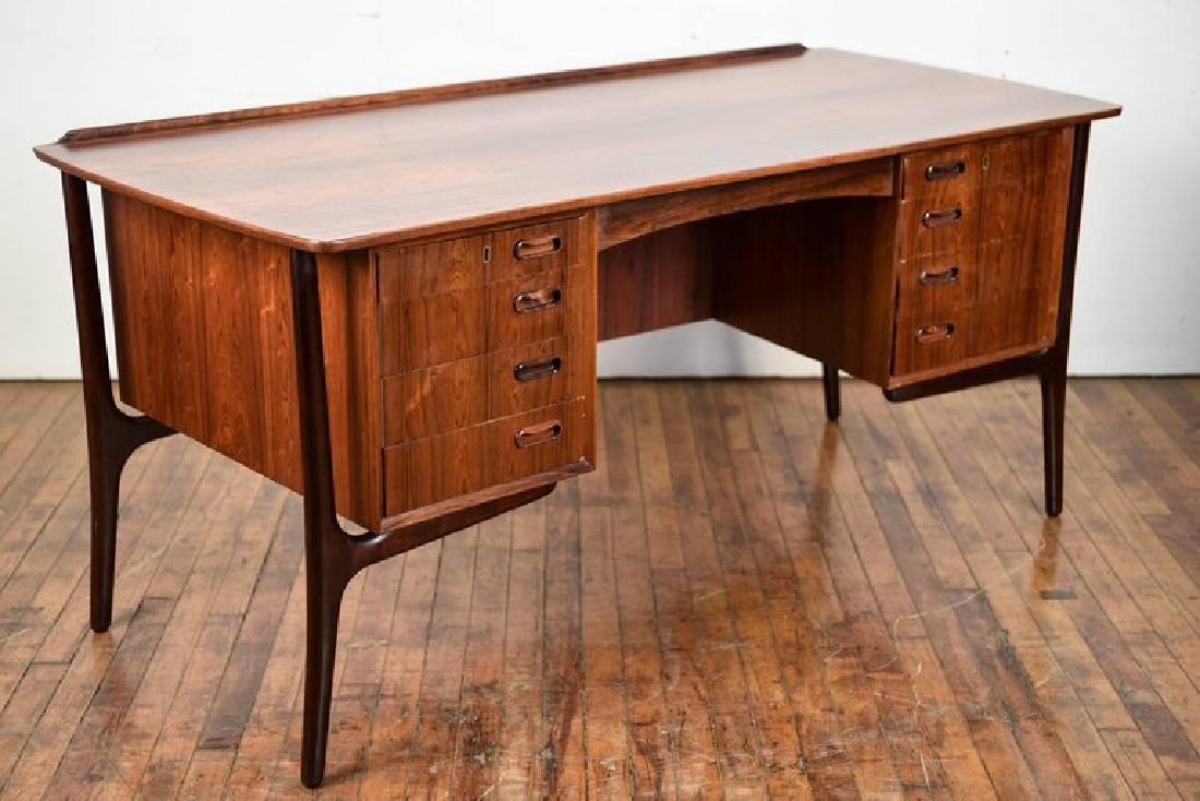 H.P. HANSEN FOR SVEND AAGE MADSEN ROSEWOOD DESK (1 of 9)