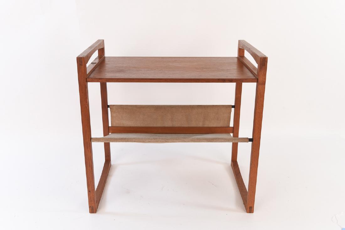 DANISH MID CENTURY SIDE TABLE/MAGAZINE RACK (1 of 8)