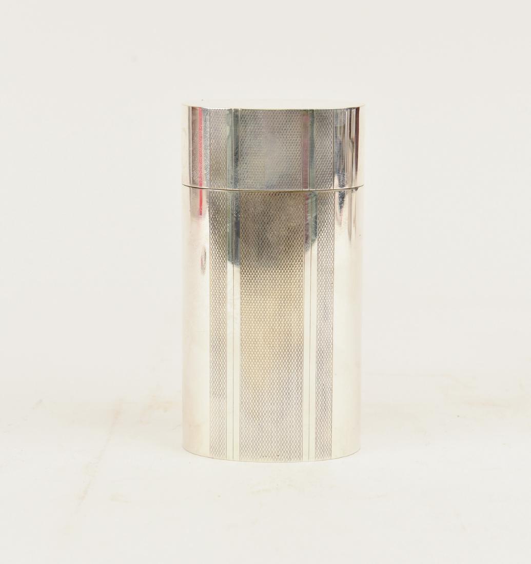 HERMES ENGINE TURNED SILVER PLATE BOX (1 of 8)