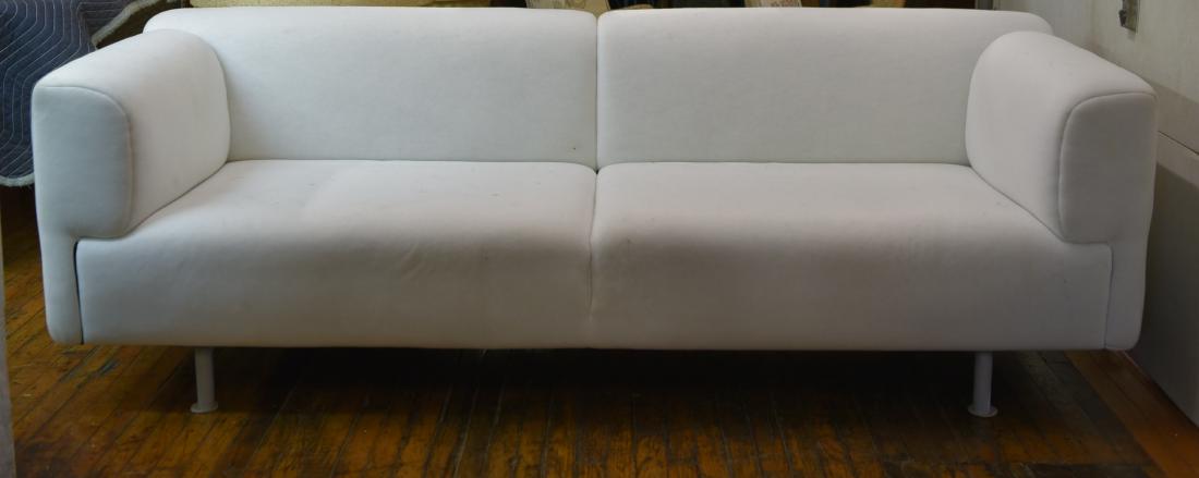CASSINA SOFA: No cover.Dimensions: H 29" x W 86" x D34"Condition: Could use cleaning.