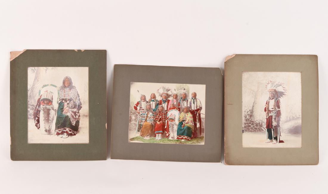 1898 HAND COLORED NATIVE AMERICAN PHOTOGRAPHS (1 of 9)