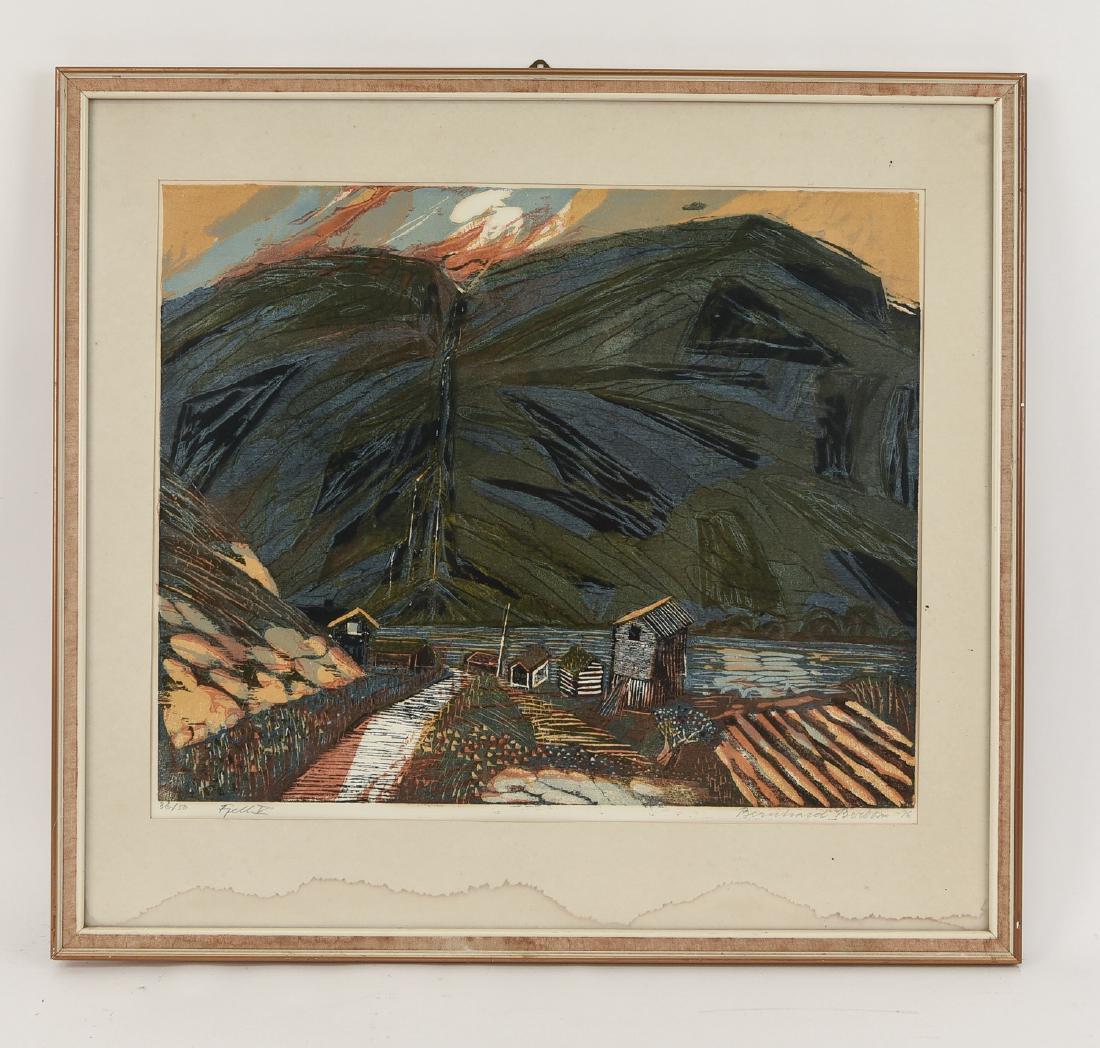 BERNHARD BERBOM (NORWAY 1921-2001) LANDSCAPE PRINT (1 of 10)
