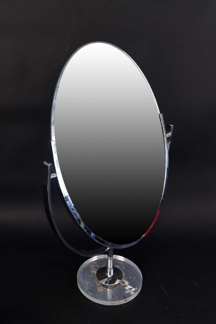 CHROME & ACRYLIC SHAVING MIRROR (1 of 7)