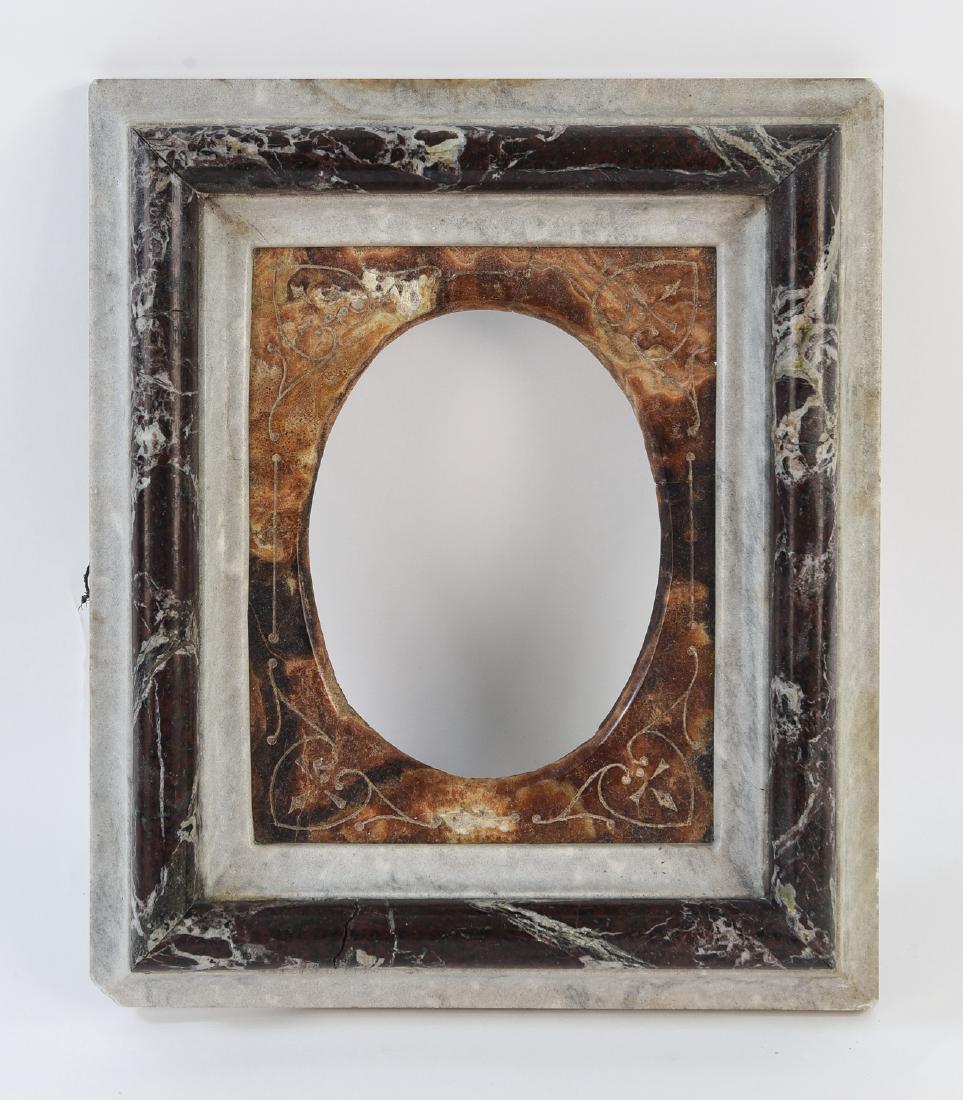 19TH C. VICTORIAN MARBLE PICTURE FRAME (1 of 9)