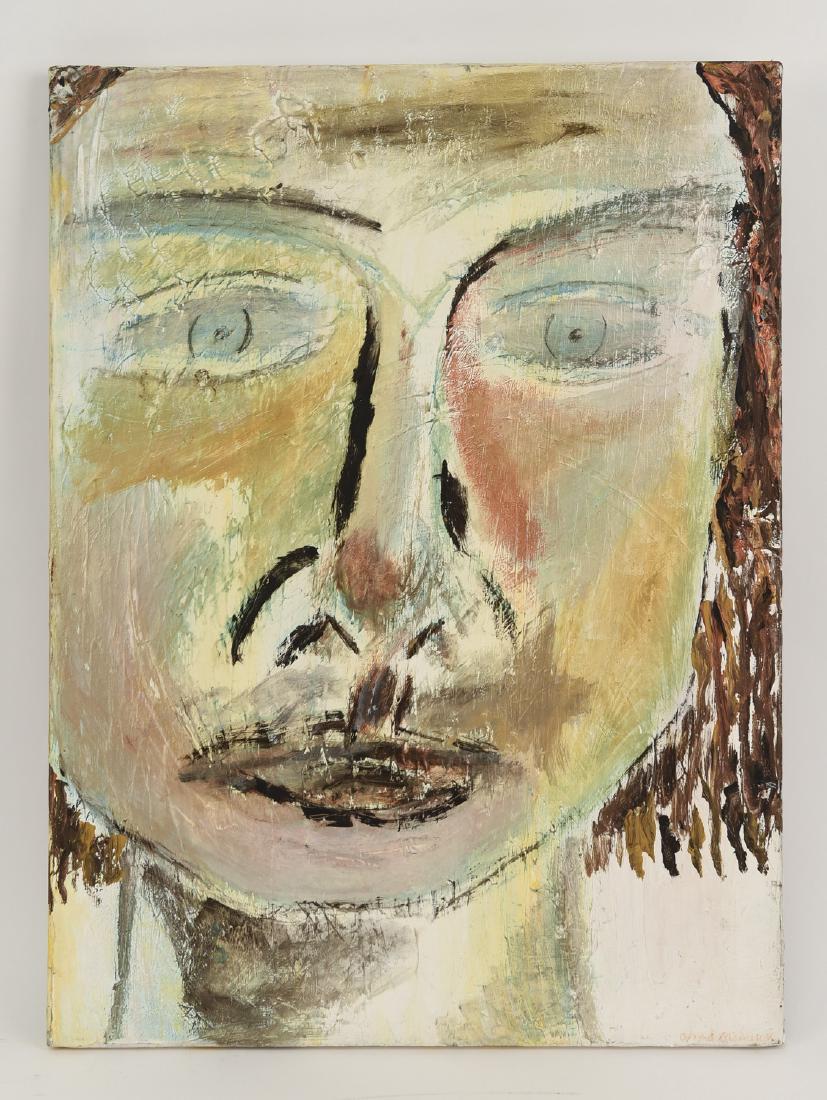 O/C FEMALE FACE PORTRAIT PAINTING (1 of 10)