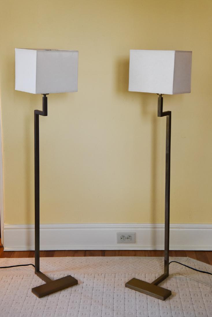 PAIR OF CONTEMPORARY FLOOR LAMPS (1 of 7)