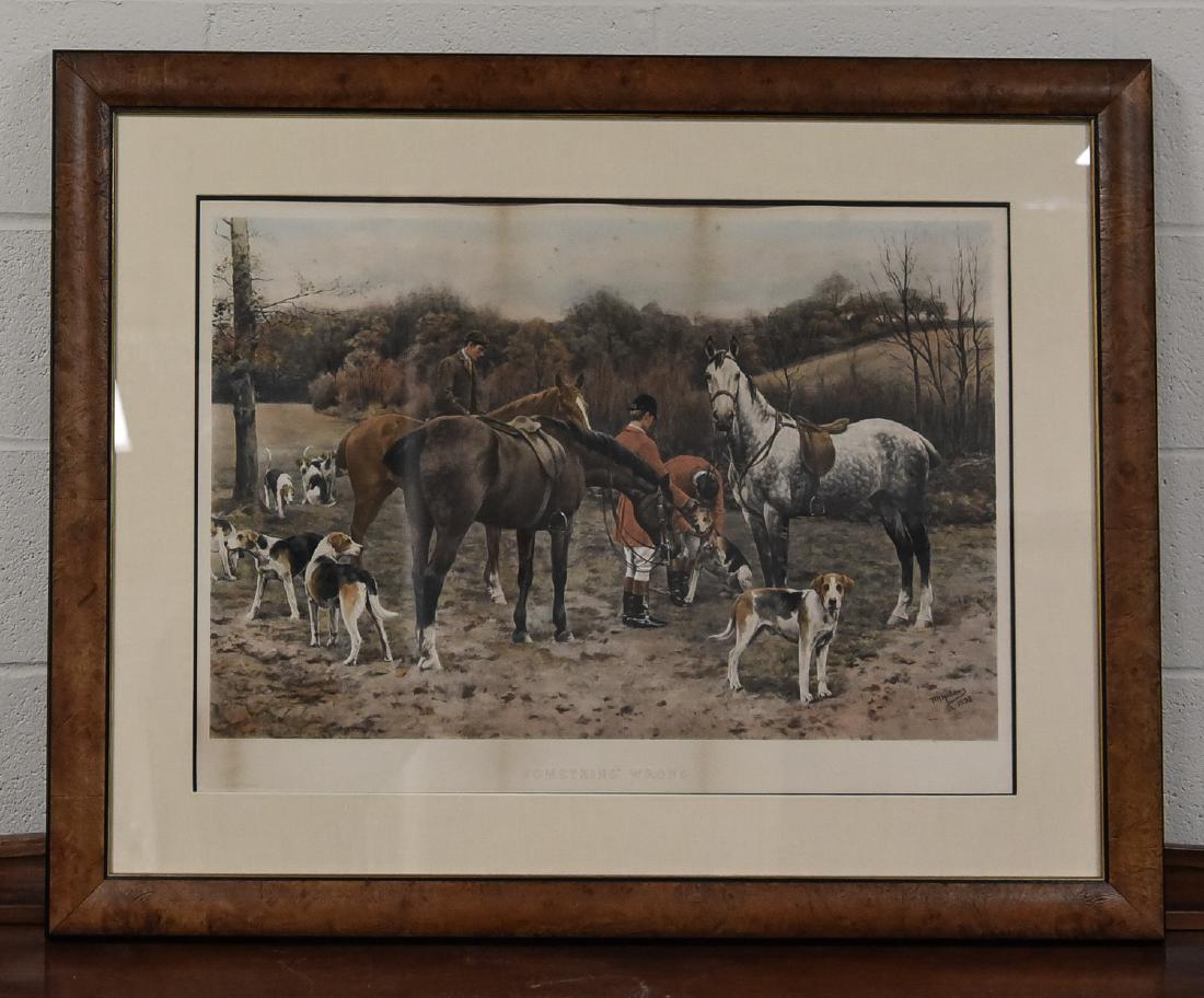 E. M. HOLLAMS HUNT SCENE PRINT (1 of 10)