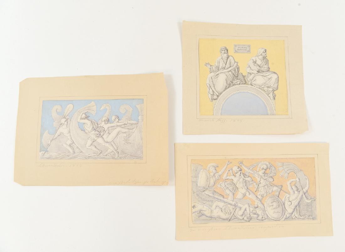 THREE CLASSICAL ENGRAVINGS C. 1828 (1 of 8)