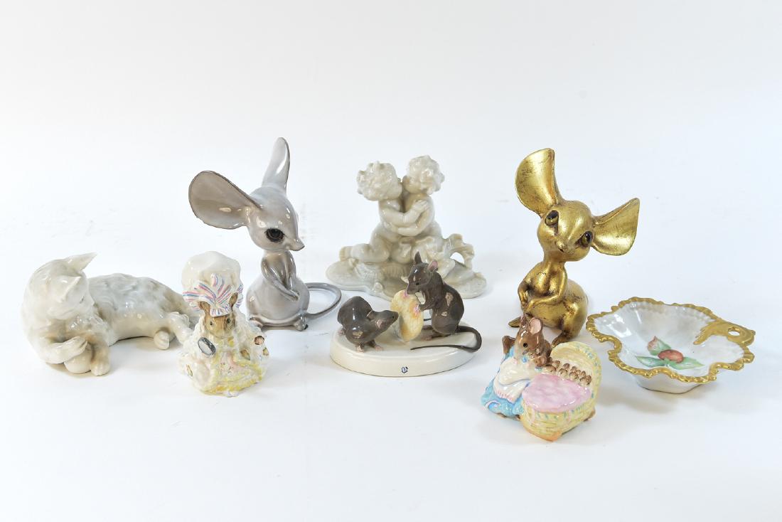 PORCELAIN MOUSE GROUPING ETC (1 of 7)