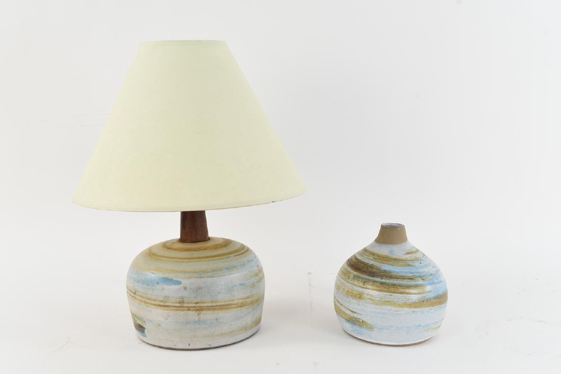 MARSHALL STUDIOS MARTZ POTTERY LAMP & VASE (1 of 8)