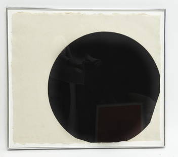GARY STEPHAN (AMERICAN 1942-) ABSTRACT PRINT 1974: Etching on paper, edition 33/50. Dimensions: (Frame) H 27.5" x W 30", (Sight) H 25" x W 28" Condition: No issues to note.