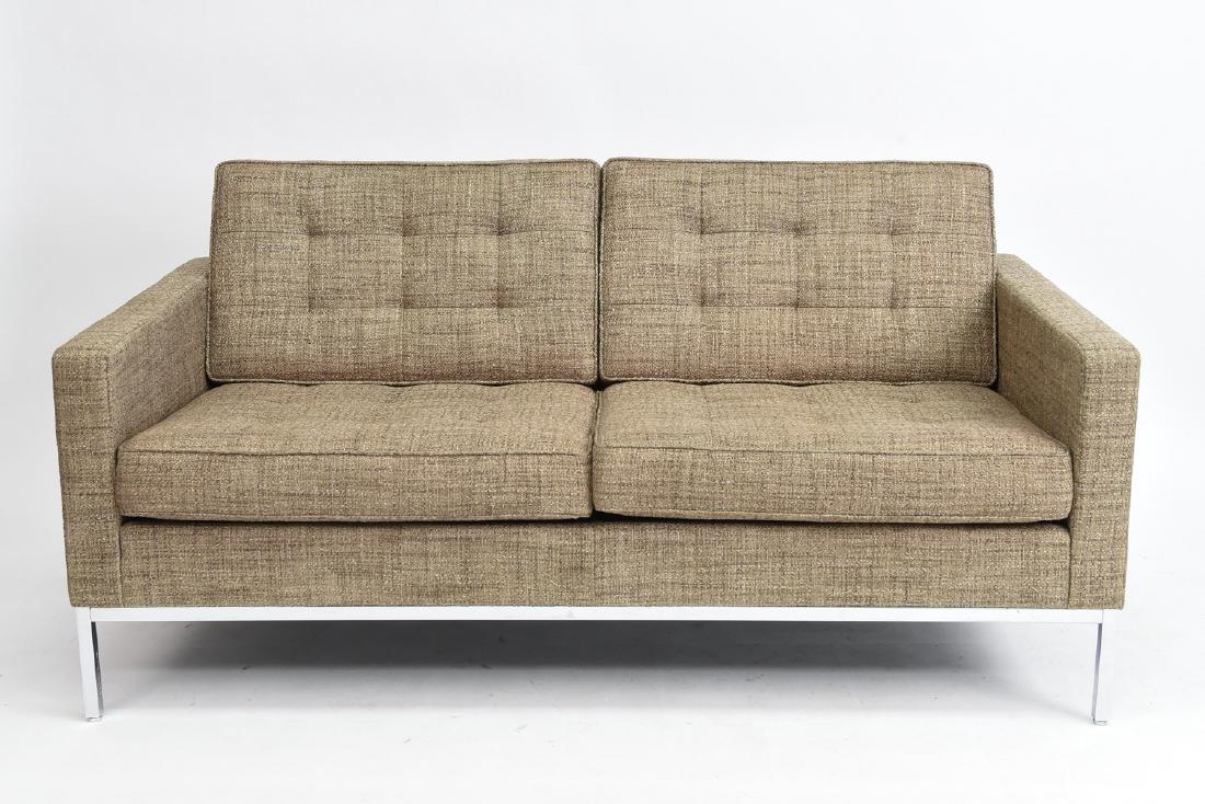 FLORENCE KNOLL LOVESEAT SOFA (1 of 10)