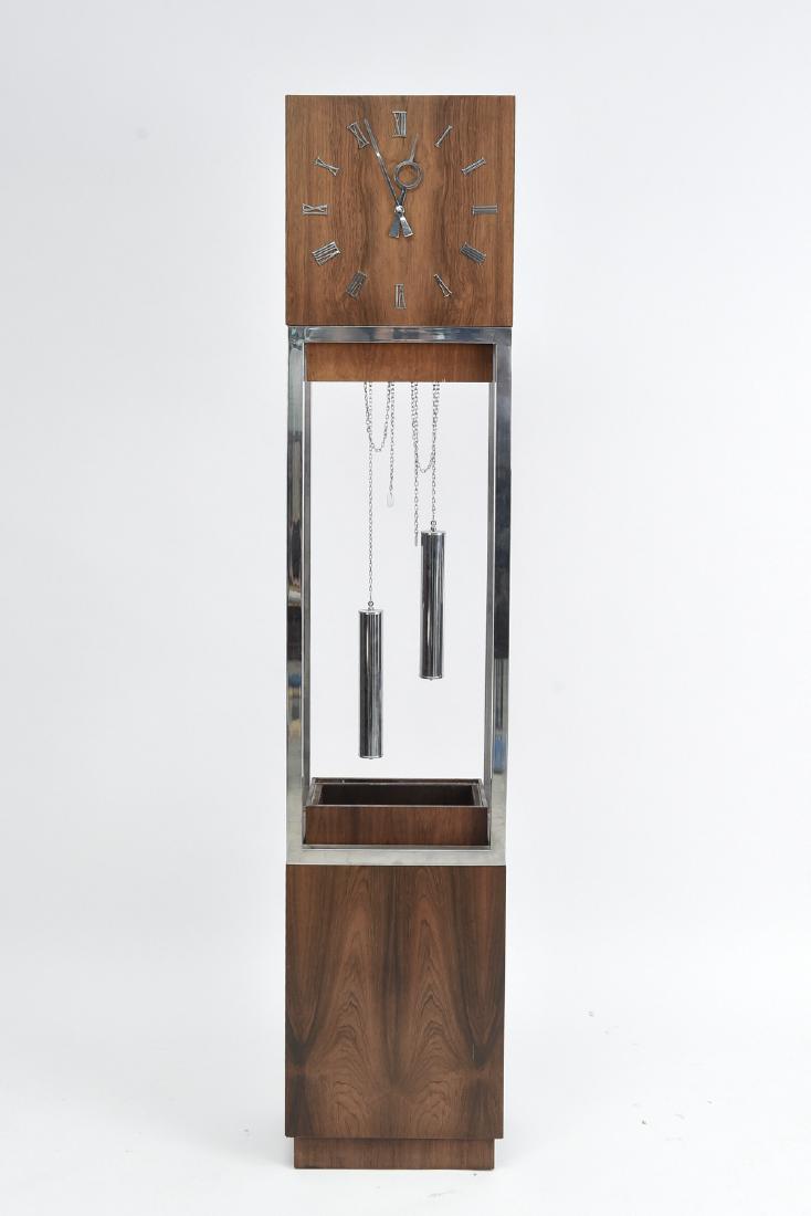 MID-CENTURY GRANDFATHER FLOOR CLOCK (1 of 11)