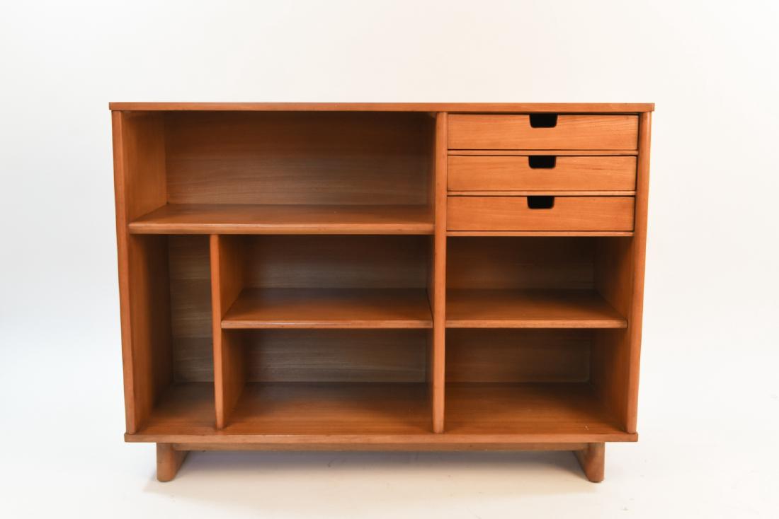 MILO BAUGHMAN FOR DREXEL BLOND WOOD BOOKCASE (1 of 9)