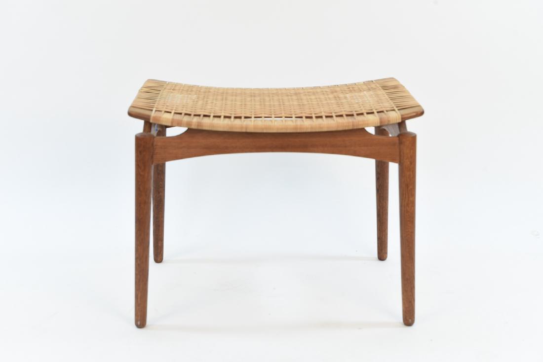 DANISH OAK & WOVEN WICKER STOOL BY OLHOLM (1 of 10)