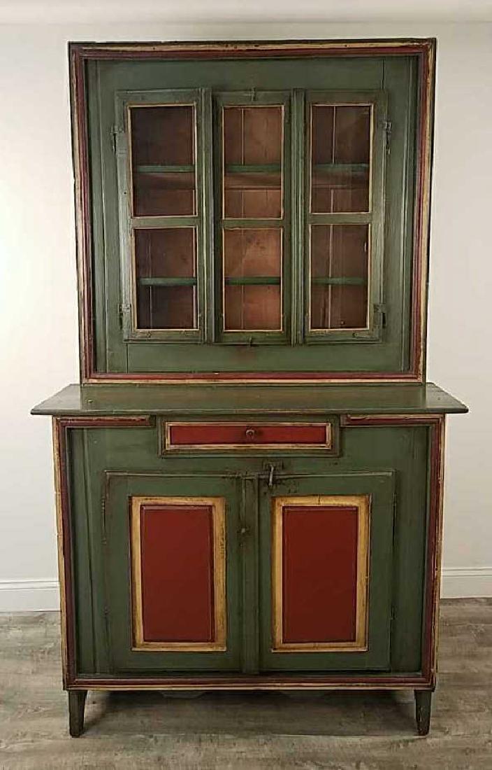 PAINTED COUNTRY SIDEBOARD CABINET (1 of 10)