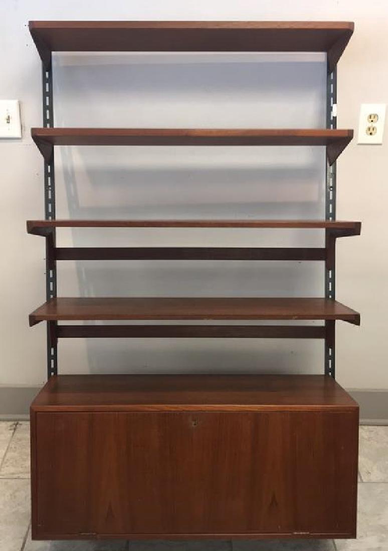 KAI KRISTIANSEN FM TEAK FLOATING WALL SHELF UNIT (1 of 8)