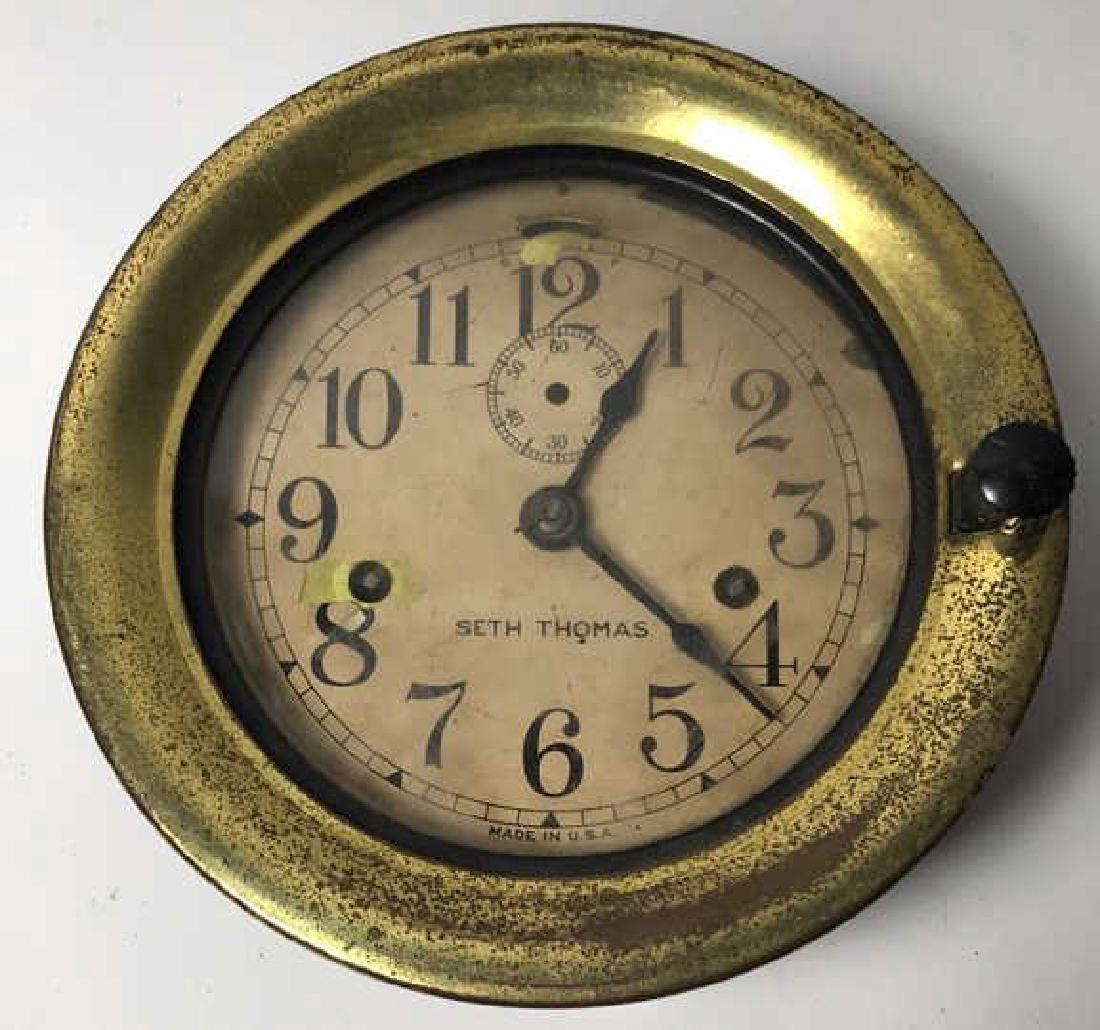 SETH THOMAS SHIPS DECK CLOCK (1 of 3)