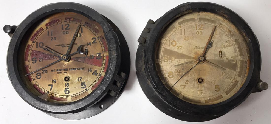(2) CHELSEA SHIPS RADIO ROOM DECK CLOCKS (1 of 4)