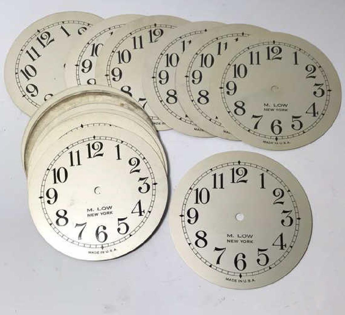 (20) M. LOW SHIPS DECK CLOCK FACE DIALS (1 of 4)
