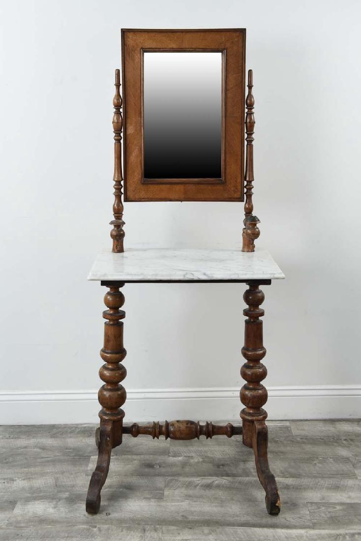 VICTORIAN MARBLE TOP VANITY WASHSTAND (1 of 10)