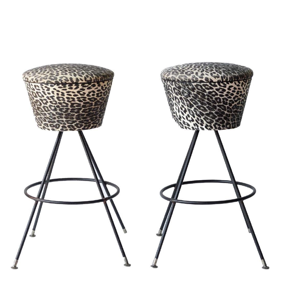 FAUX CHEETAH PRINT BAR STOOLS (1 of 10)