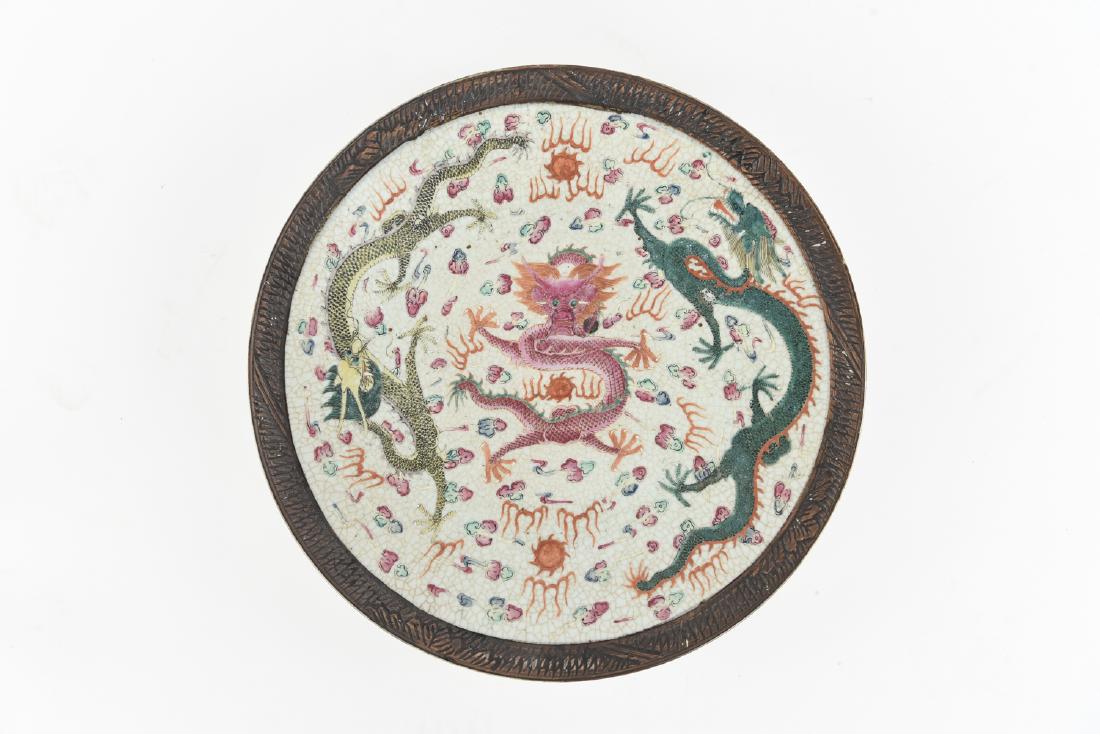 JAPANESE CERAMIC DRAGON PLATE (1 of 11)