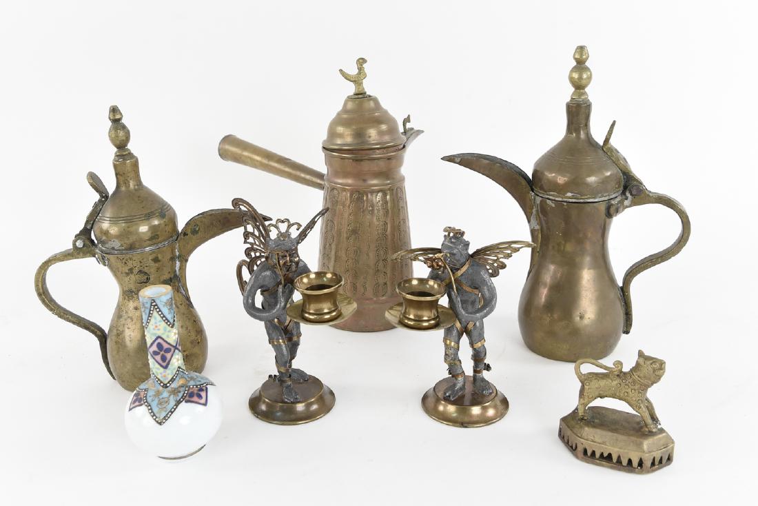 BRASS DECORATIVE GROUPING (1 of 11)