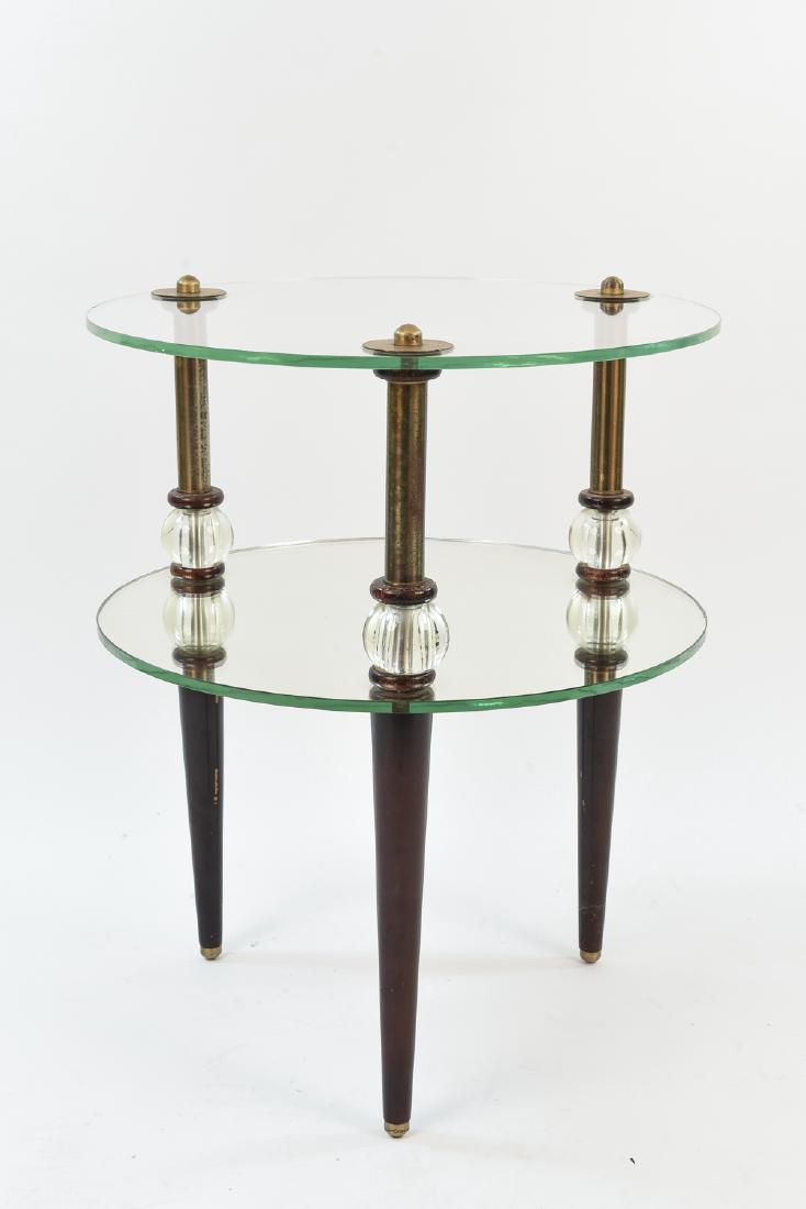 TWO TIER GLASS SIDE TABLE (1 of 10)