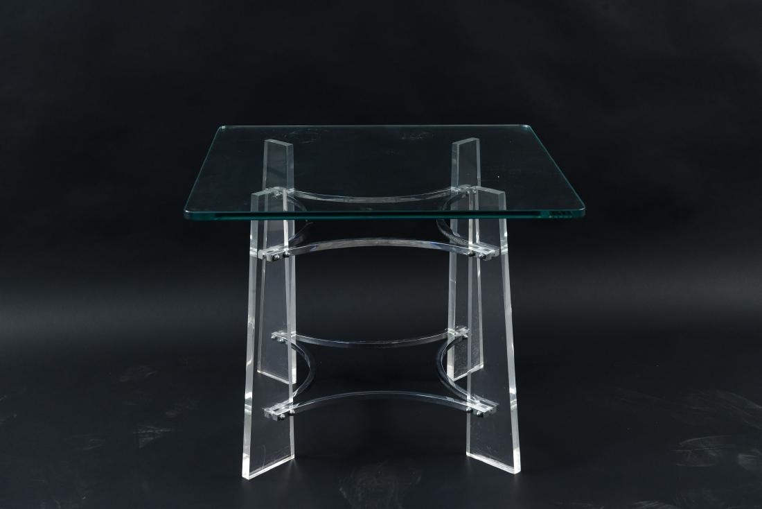 LUCITE SIDE TABLE MANNER OF CHARLES HOLLIS JONES (1 of 7)