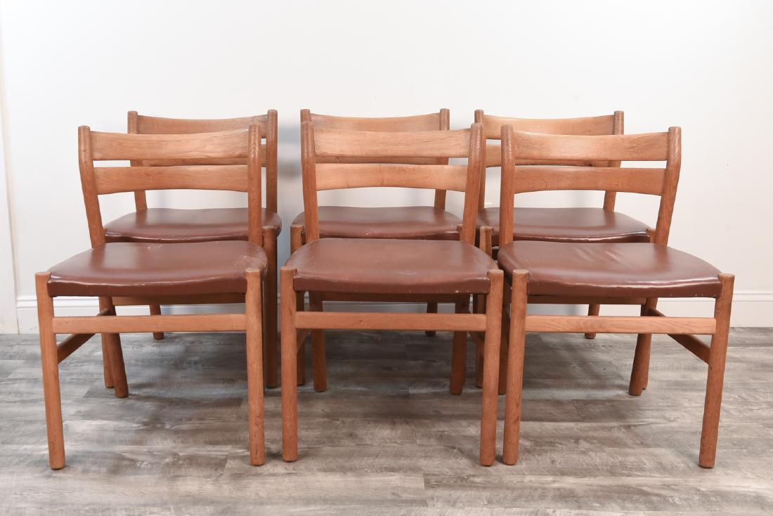 (6) DANISH BORGE MOGENSEN OAK DINING CHAIRS (1 of 11)