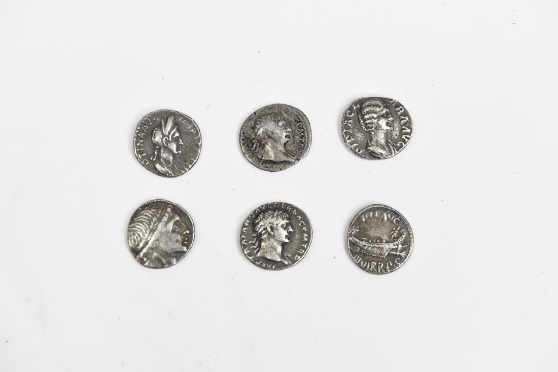 GROUPING OF SIX ROMAN SILVER COINS (1 of 5)