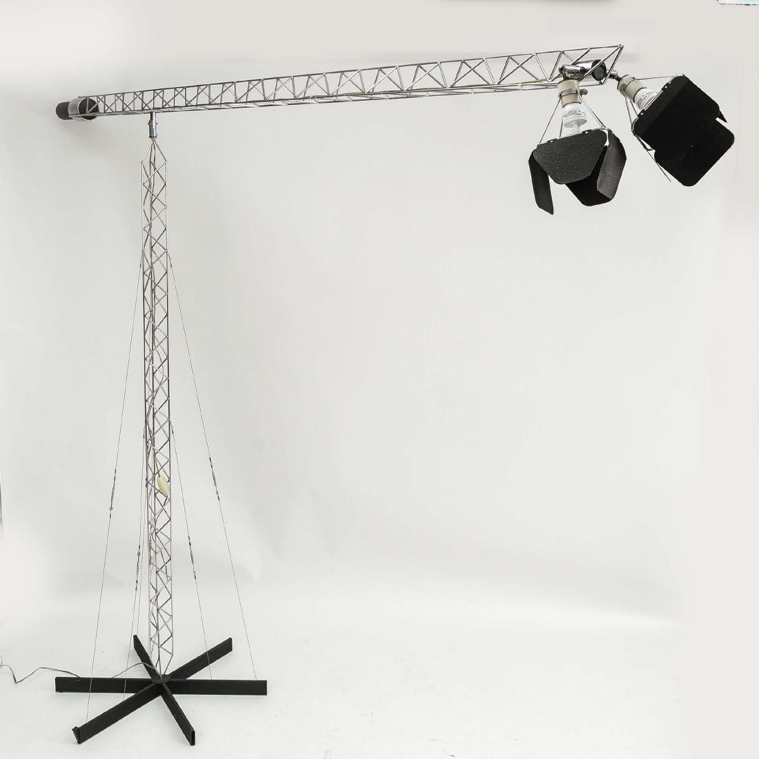 C. JERE CRANE TRUSS COUNTERBALANCE FLOOR LAMP (1 of 12)