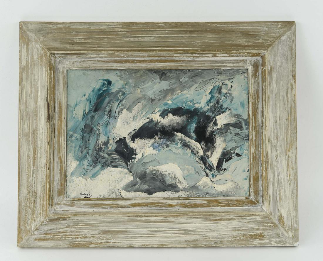 JUDSON REYNOLDS BRIGGS (1906-) ABSTRACT PAINTING (1 of 8)