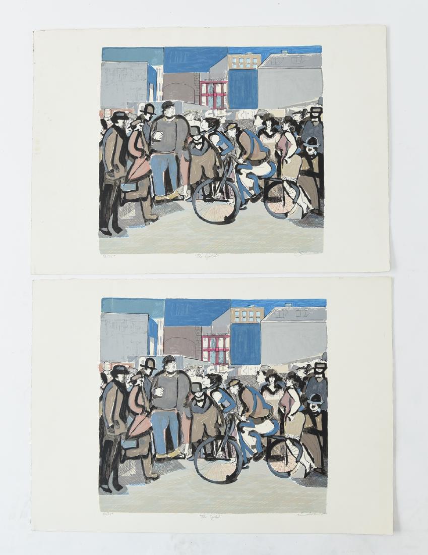 (2) DAVID SCHNEUER (1906-1988) "THE CYCLIST" LTD. (1 of 10)