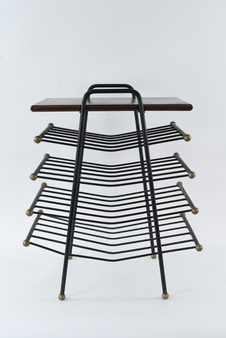 MID-CENTURY MAGAZINE HOLDER SIDE TABLE (1 of 9)