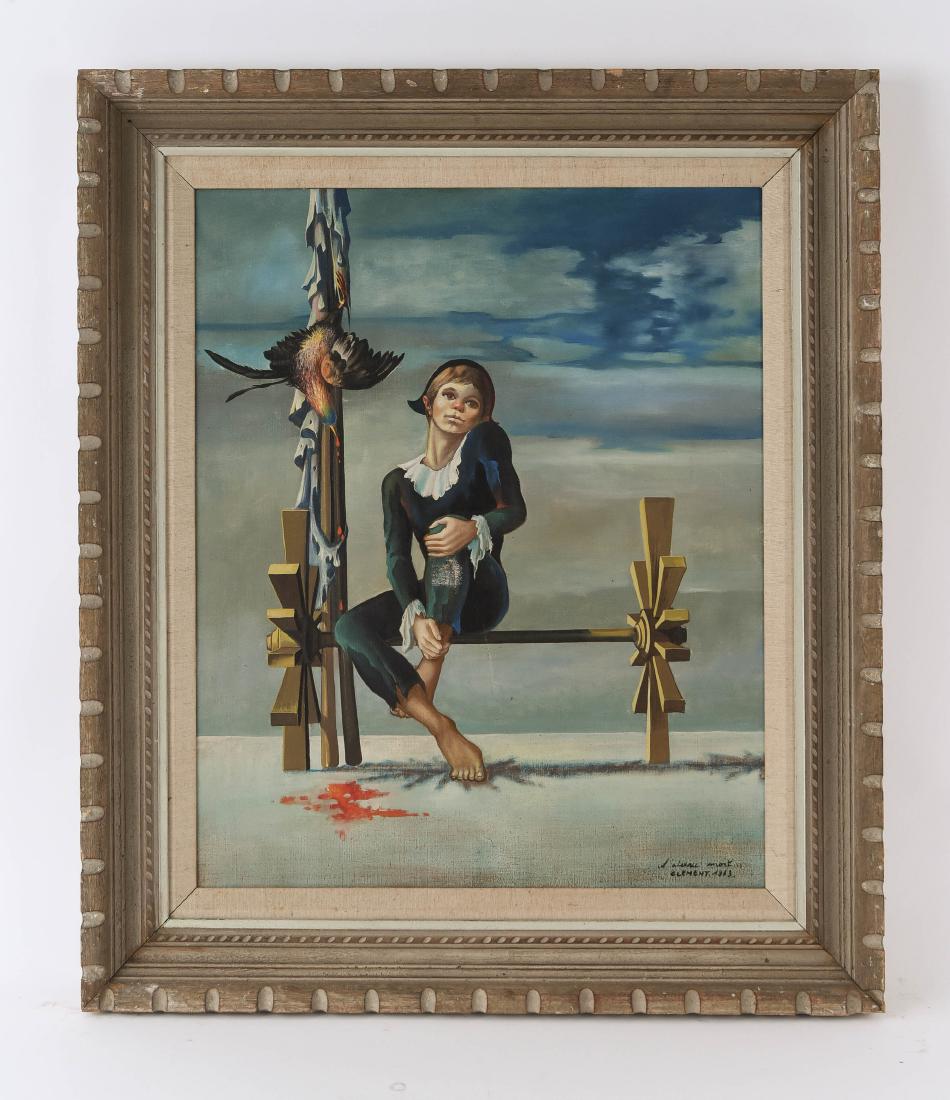 JEAN-PIERRE CLEMENT SURREALIST PAINTING (1 of 11)