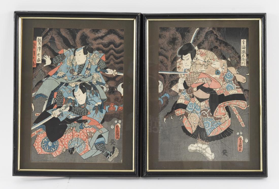 (2) UTAGAWA KUNISADA WOODBLOCK PRINTS (1 of 11)