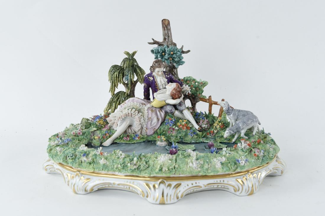 SITZENDORF GERMAN PORCELAIN FIGURAL GROUPING (1 of 10)