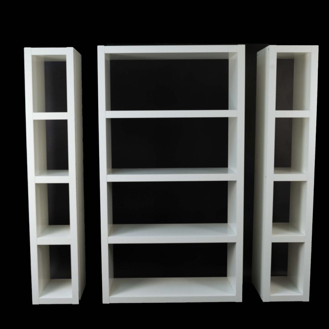 (3) WHITE BOOKCASE SHELVES (1 of 12)