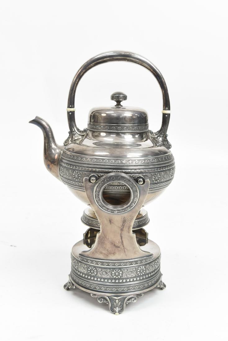 SILVER PLATE A & S CO TEA KETTLE C. 1870/1880 (1 of 13)