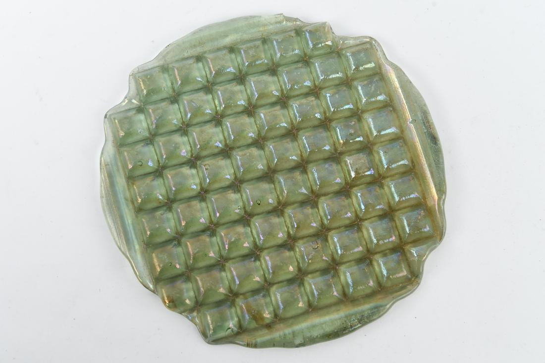 UNBROKEN TIFFANY IRIDESCENT GLASS TILE PANEL (1 of 7)