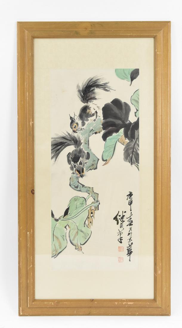 LARGE CHINESE INK WASH PAINTING (1 of 11)