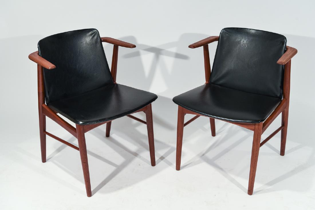PAIR HANS OLSEN, N.A. JORGENSEN BRAMIN ARMCHAIRS (1 of 7)