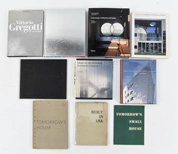 20TH CENTURY ARCHITECTURE BOOKS: Including: Carlo Scarpa: Architecture and Design, Future Systems, Vittorio Gregotti & Associates, Charles Gwathmey and Robert Siegel building and Project 1964-1984, Twentieth-Century Architecture, Mey