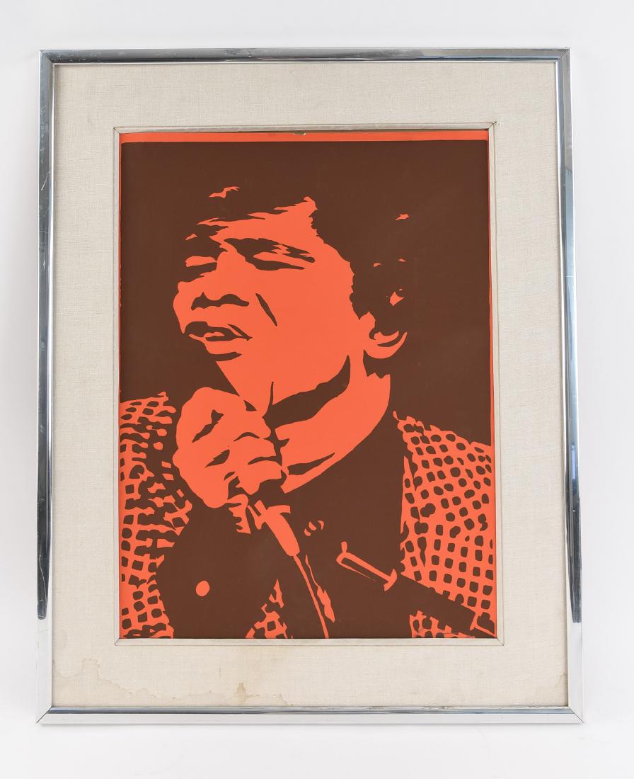 SIGNED MODERNIST SILK SCREEN JAMES BROWN (1 of 11)