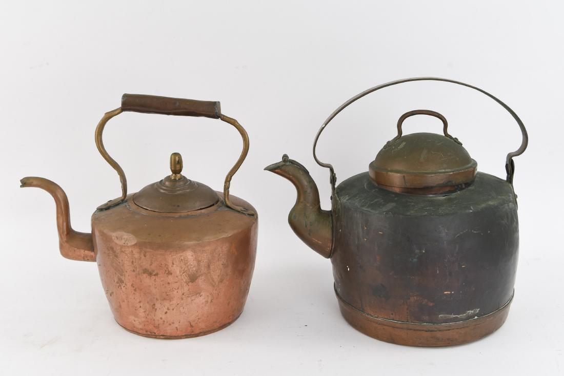 (2) COPPER TEAPOTS / KETTLES (1 of 17)