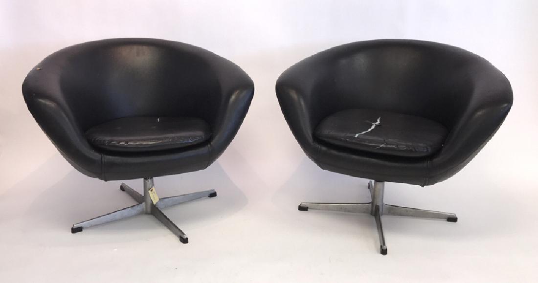 PAIR OF OVERMAN SWIVEL POD CHAIRS (1 of 10)